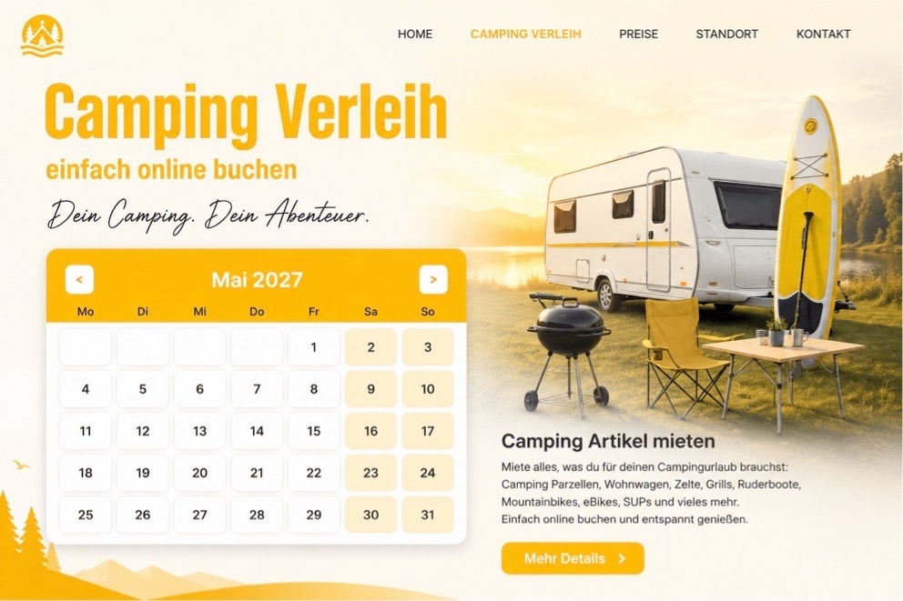 beste Campingplatz Verleihsoftware Vermietsoftware